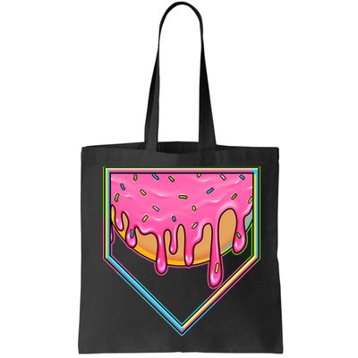 Dripping Pink Frosting Donut Baseball Diamond Home Plate Bag