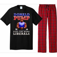 Donald Pump Funny Trump Feel The Burn Liberals 2024 Pajama Set