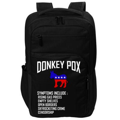 Donkey Pox Funny Symptoms Political Anti Biden Impact Tech Backpack