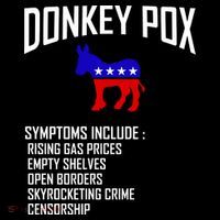 Donkey Pox Funny Symptoms Political Anti Biden 16 in Basic Backpack