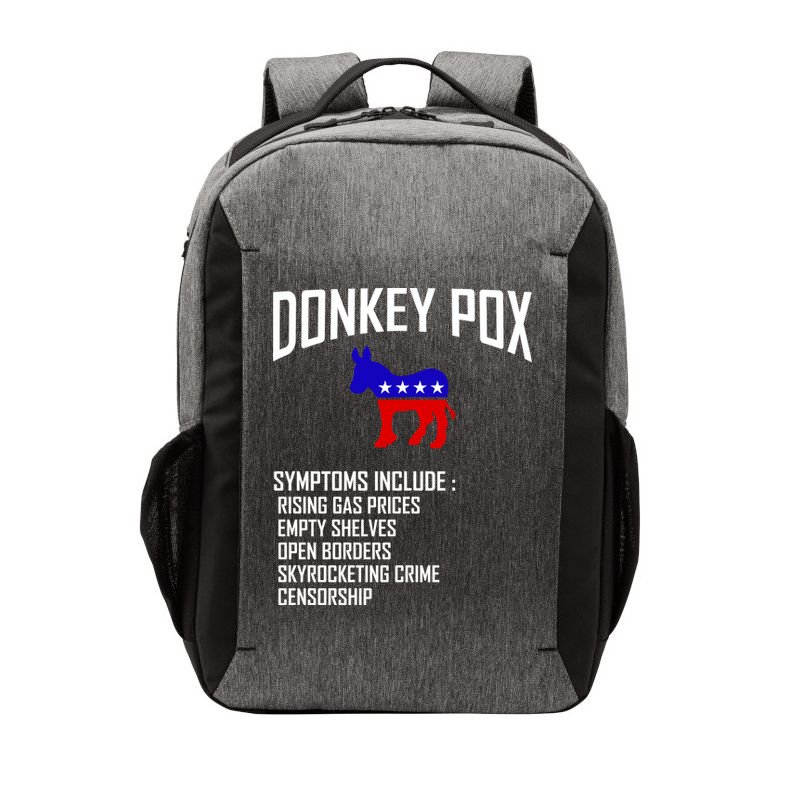 Donkey Pox Funny Symptoms Political Anti Biden Vector Backpack