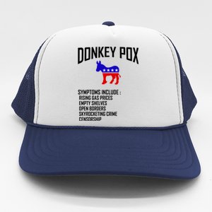 Donkey Pox Funny Symptoms Political Anti Biden Trucker Hat