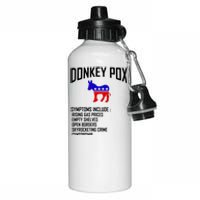 Donkey Pox Funny Symptoms Political Anti Biden Aluminum Water Bottle