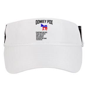 Donkey Pox Funny Symptoms Political Anti Biden Adult Drive Performance Visor