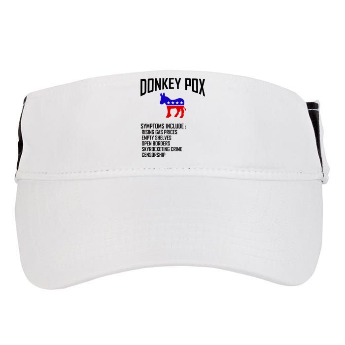 Donkey Pox Funny Symptoms Political Anti Biden Adult Drive Performance Visor