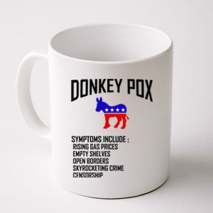 Donkey Pox Funny Symptoms Political Anti Biden Coffee Mug