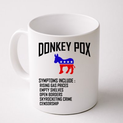 Donkey Pox Funny Symptoms Political Anti Biden Mug