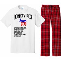 Donkey Pox Funny Symptoms Political Anti Biden Pajama Set