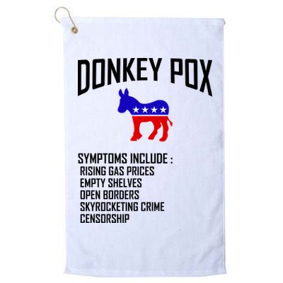 Donkey Pox Funny Symptoms Political Anti Biden Golf Towel