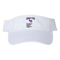 Donkey Pox Funny Symptoms Political Anti Biden Valucap Bio-Washed Visor