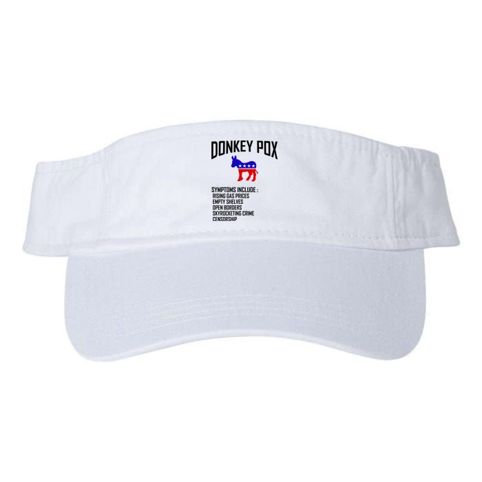 Donkey Pox Funny Symptoms Political Anti Biden Valucap Bio-Washed Visor