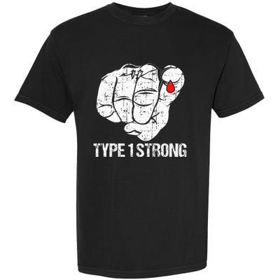 Diabetic Patients Fighter Awareness Diabetes Type 1 Garment-Dyed Heavyweight T-Shirt