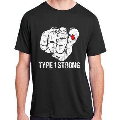 Diabetic Patients Fighter Awareness Diabetes Type 1 Adult ChromaSoft Performance T-Shirt