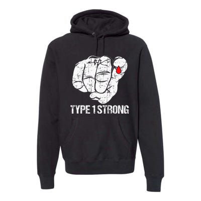 Diabetic Patients Fighter Awareness Diabetes Type 1 Premium Hoodie