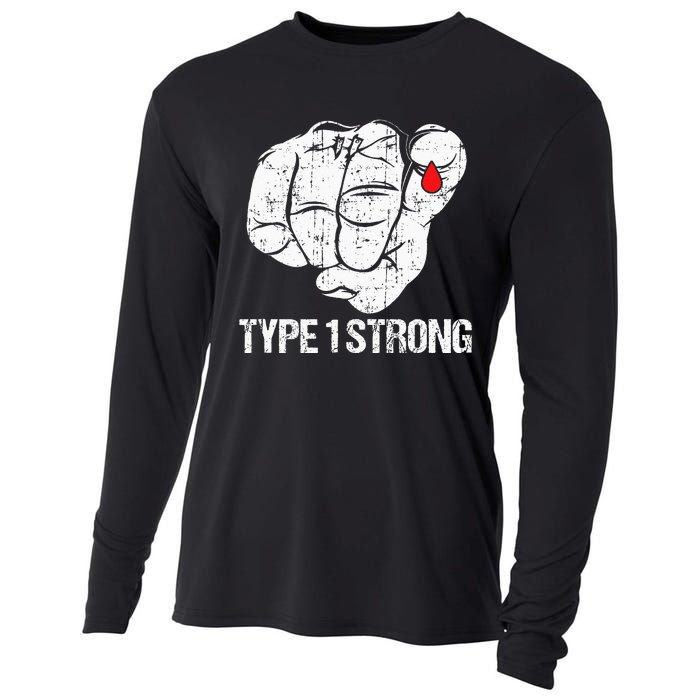 Diabetic Patients Fighter Awareness Diabetes Type 1 Cooling Performance Long Sleeve Crew