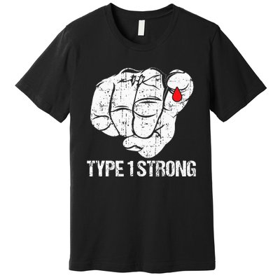 Diabetic Patients Fighter Awareness Diabetes Type 1 Premium T-Shirt