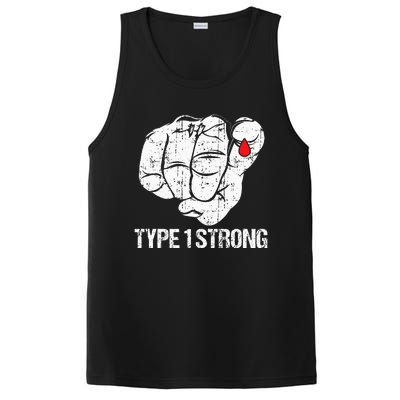 Diabetic Patients Fighter Awareness Diabetes Type 1 PosiCharge Competitor Tank