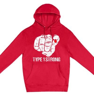 Diabetic Patients Fighter Awareness Diabetes Type 1 Premium Pullover Hoodie