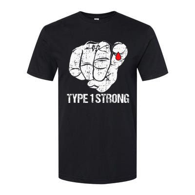 Diabetic Patients Fighter Awareness Diabetes Type 1 Softstyle CVC T-Shirt