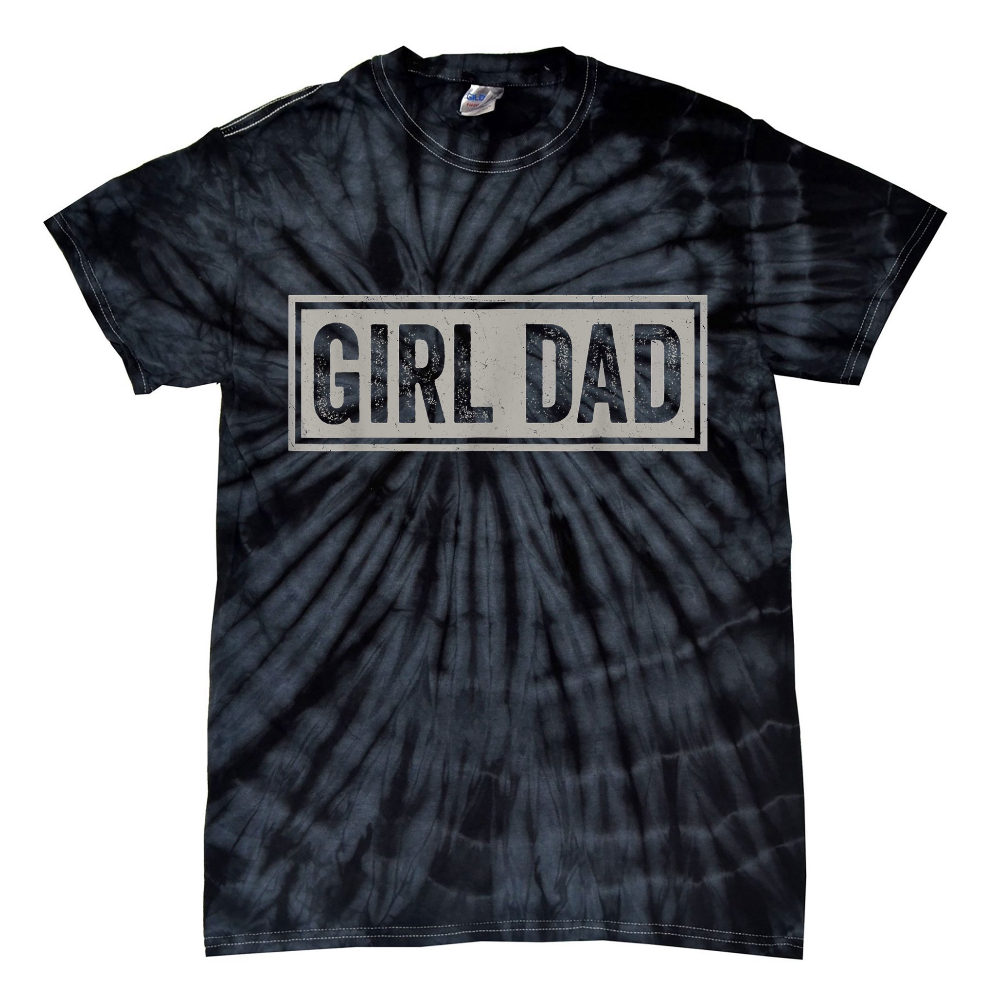 Dad Proud Father Fathers Day Vintage Tie-Dye T-Shirt
