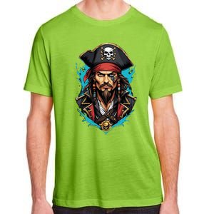 Detailed Pirate Face Adult ChromaSoft Performance T-Shirt