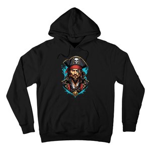 Detailed Pirate Face Hoodie