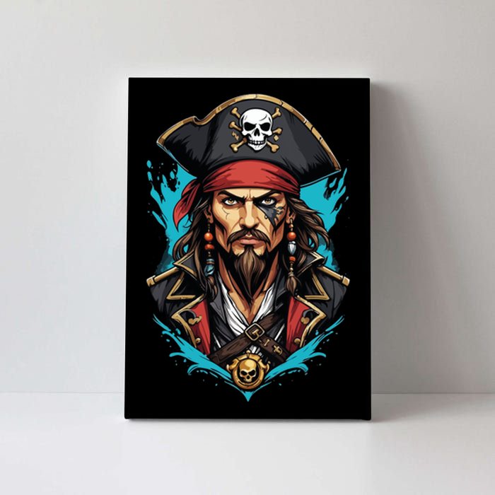 Detailed Pirate Face Canvas