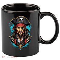 Detailed Pirate Face 11oz C Handle Ceramic Mug