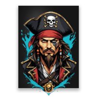 Detailed Pirate Face Poster