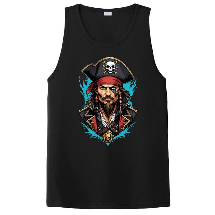 Detailed Pirate Face PosiCharge Competitor Tank