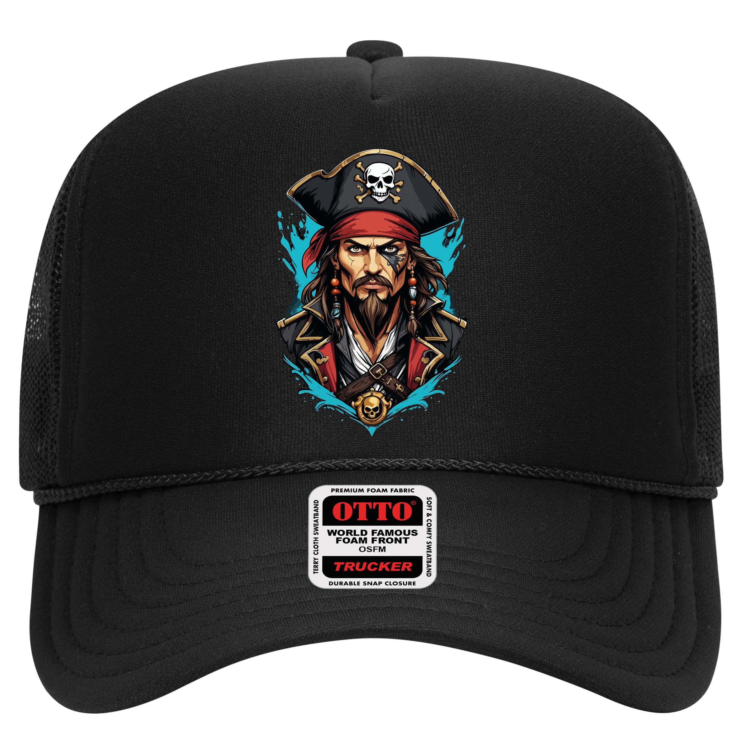 Detailed Pirate Face Hat