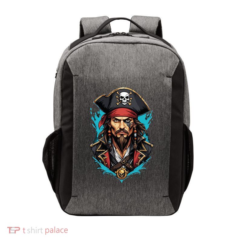 Detailed Pirate Face Vector Backpack