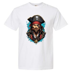 Detailed Pirate Face Garment-Dyed Heavyweight T-Shirt