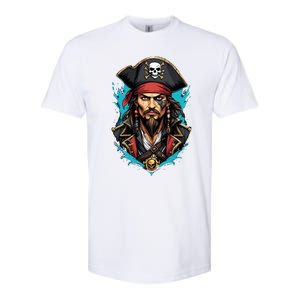 Detailed Pirate Face Softstyle CVC T-Shirt