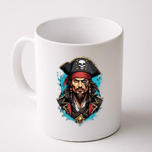 Detailed Pirate Face Coffee Mug