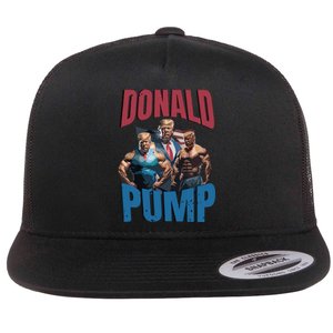 Donald Pump Gift Meme Funny Election Tren Hard Appareal We Go Gym For Bodybuilde Flat Bill Trucker Hat