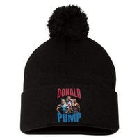 Donald Pump Gift Meme Funny Election Tren Hard Appareal We Go Gym For Bodybuilde Pom Pom 12in Knit Beanie