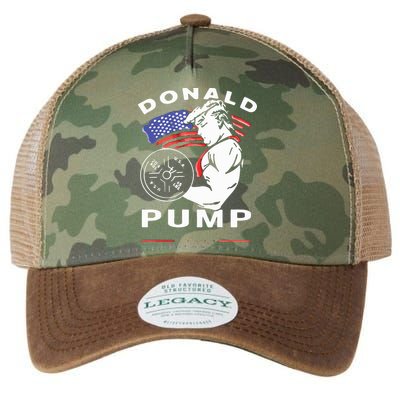 Donald Pump Gym Bodybuilder And Weightlifting Legacy Tie Dye Trucker Hat