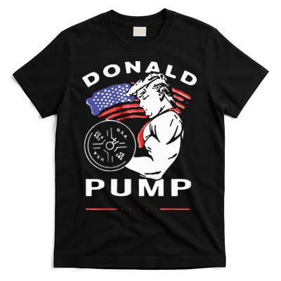 Donald Pump Gym Bodybuilder And Weightlifting T-Shirt