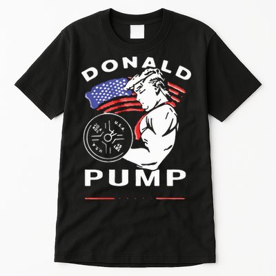 Donald Pump Gym Bodybuilder And Weightlifting Tall T-Shirt