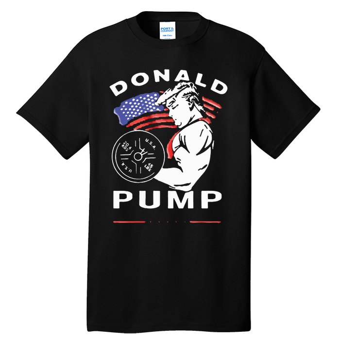 Donald Pump Gym Bodybuilder And Weightlifting Tall T-Shirt