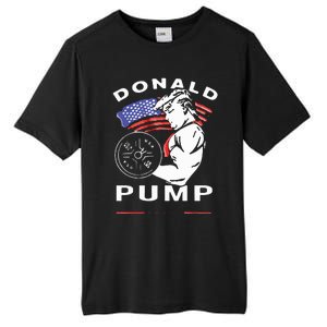 Donald Pump Gym Bodybuilder And Weightlifting Tall Fusion ChromaSoft Performance T-Shirt