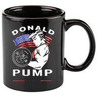 Donald Pump Gym Bodybuilder And Weightlifting 11oz C Handle Ceramic Mug