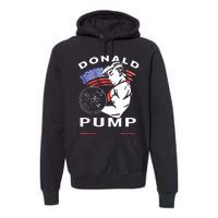 Donald Pump Gym Bodybuilder And Weightlifting Premium Hoodie