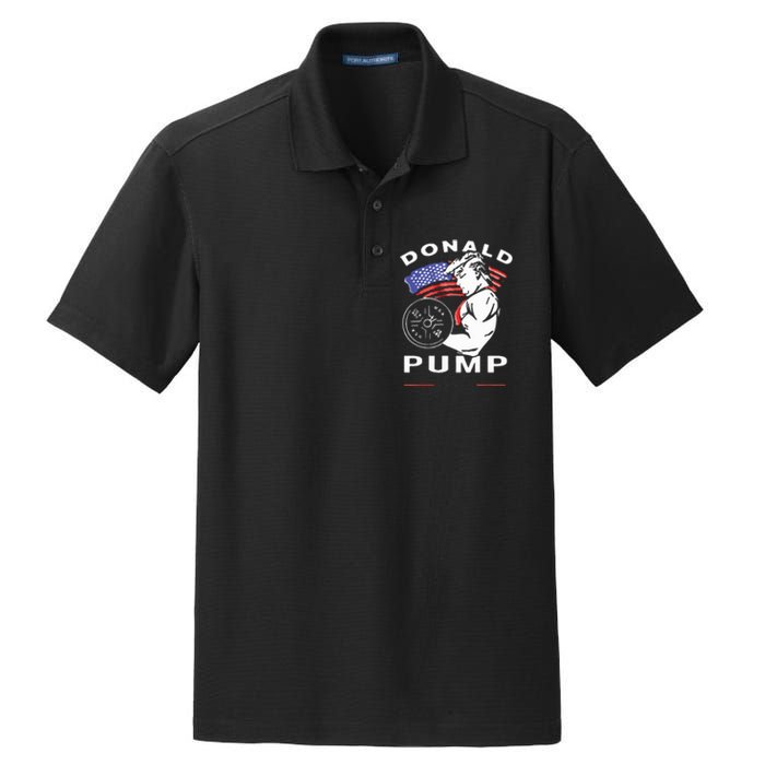 Donald Pump Gym Bodybuilder And Weightlifting Dry Zone Grid Polo