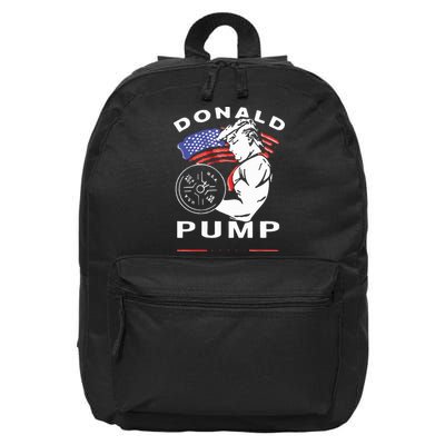 Donald Pump Gym Bodybuilder And Weightlifting 16 in Basic Backpack