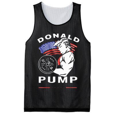 Donald Pump Gym Bodybuilder And Weightlifting Mesh Reversible Basketball Jersey Tank