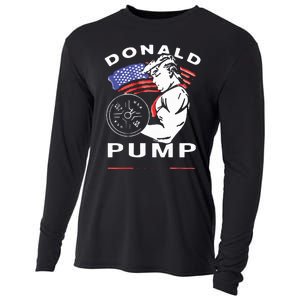 Donald Pump Gym Bodybuilder And Weightlifting Cooling Performance Long Sleeve Crew