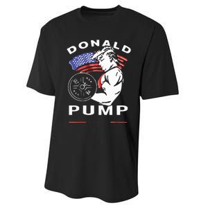 Donald Pump Gym Bodybuilder And Weightlifting Performance Sprint T-Shirt