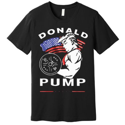 Donald Pump Gym Bodybuilder And Weightlifting Premium T-Shirt